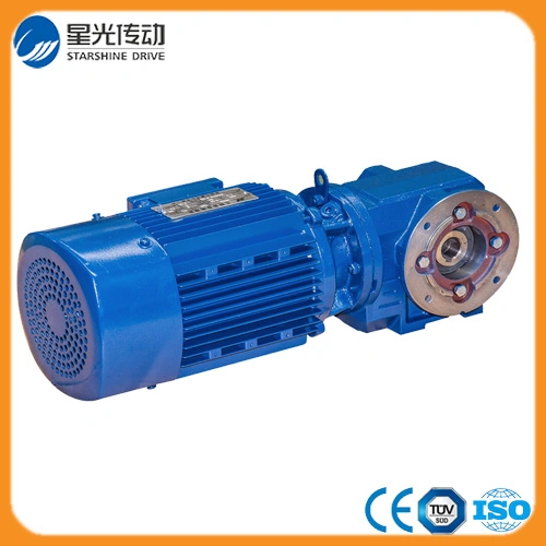 S Series Right-Angle Helical Worm Speed Reducer Hollow Shaft