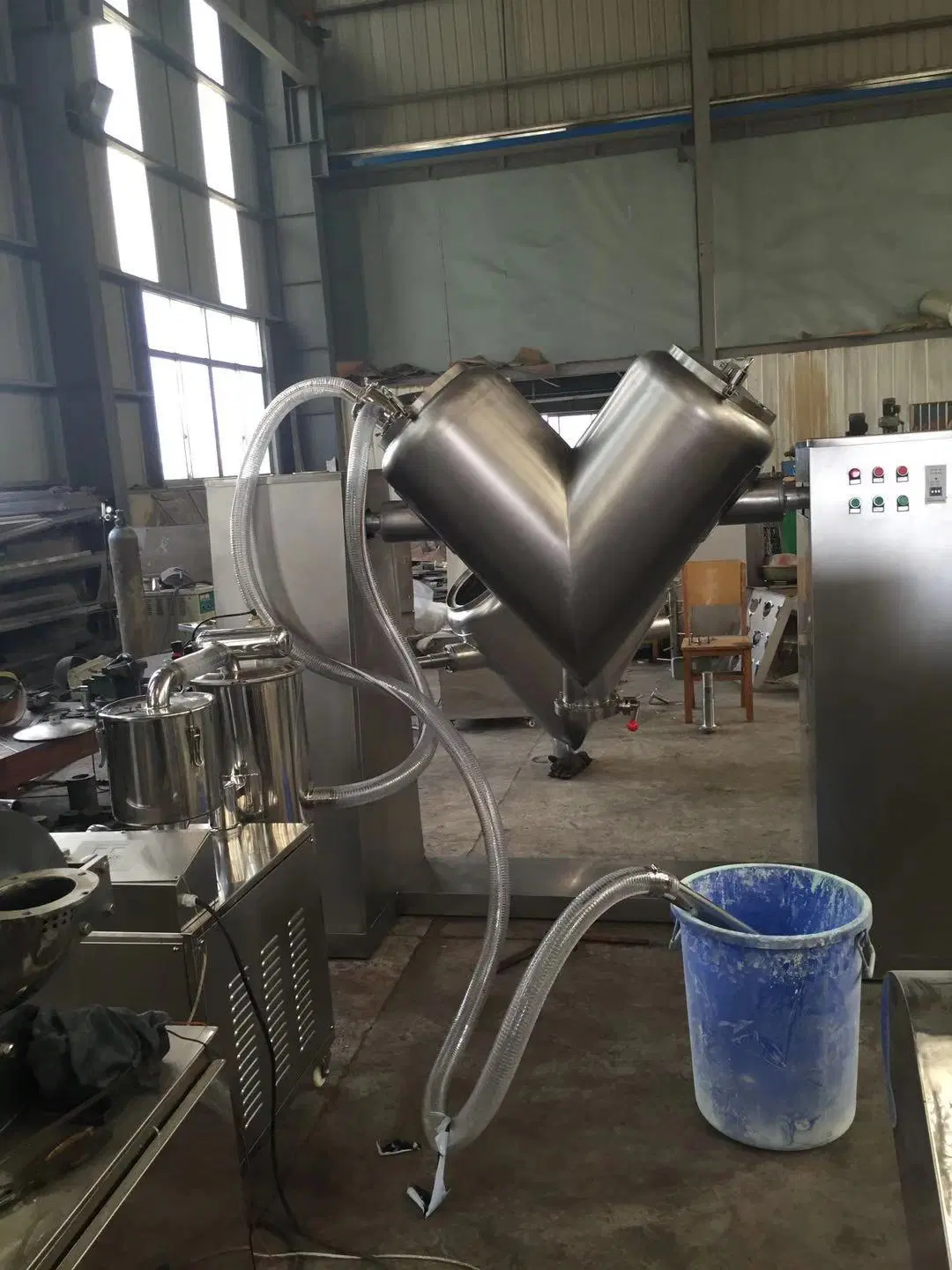 V-Mixer Machine Coffee Bean Food Powder Mixer Machine