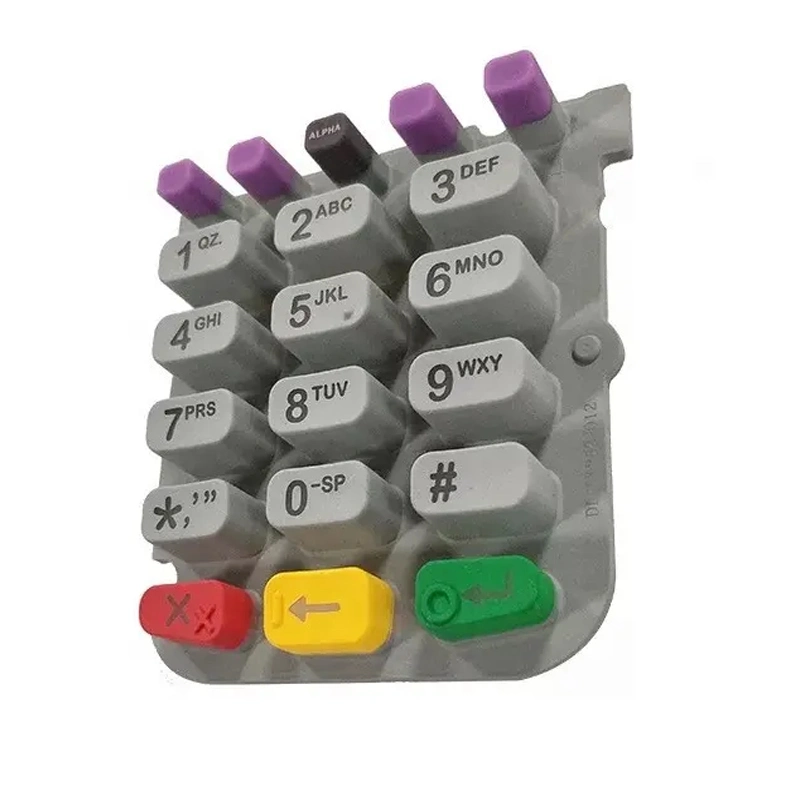 Custom Prototype Array Overlay Access Control Membrane Numeric Switch Silicone Keypad