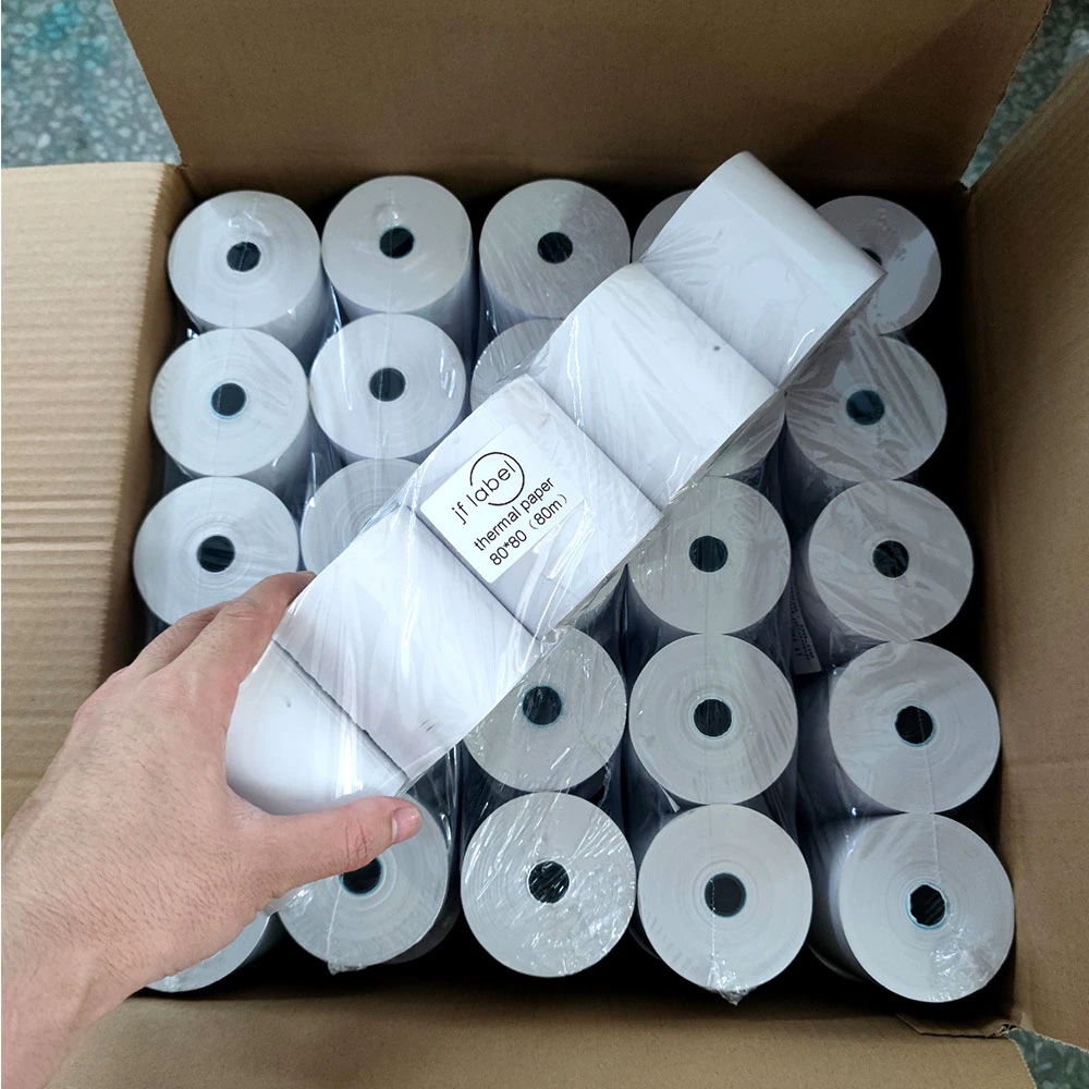 Thermal Paper in Small Rolls Used as Receipts in Banks, Shops Restaurant, Transportation