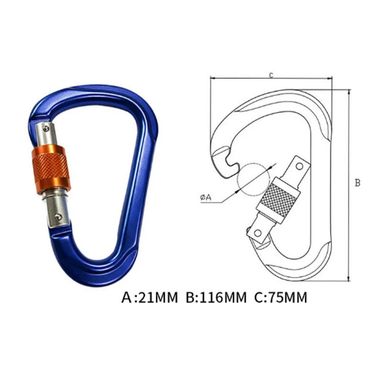 Wholesale/Supplier Cheap Aviation Aluminum Metal Snap Hook Small D Hook Ring 48*25mm Flat Swivel Snap Outdoor Climbing Safety Hook Key Chain Metal Carabiner Engraving