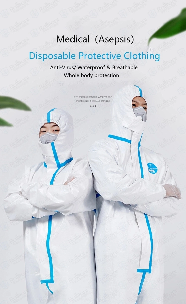 Bus Station Isolation Suit Sterile Disposable Hospital Safety Isolation Coverall Clothing Coverall Medical Protective Clothing Protection Suit