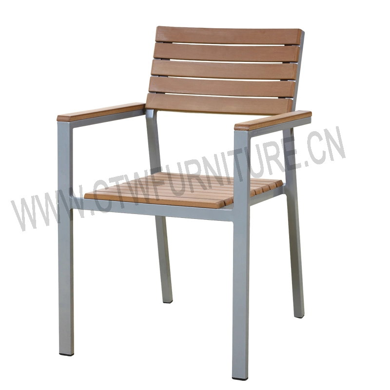 Hot Selling High quality/High cost performance  Outdoor Patio Furniture aluminum Dining Set Plastic Wood Garden Furniture