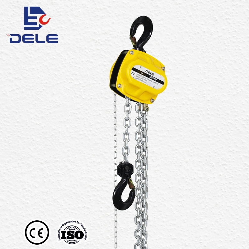 Dele Industrial Manual Chain Hoist From Germany Df 1ton Lifting Chain Hoist and Manual Rotation Chain Hoist