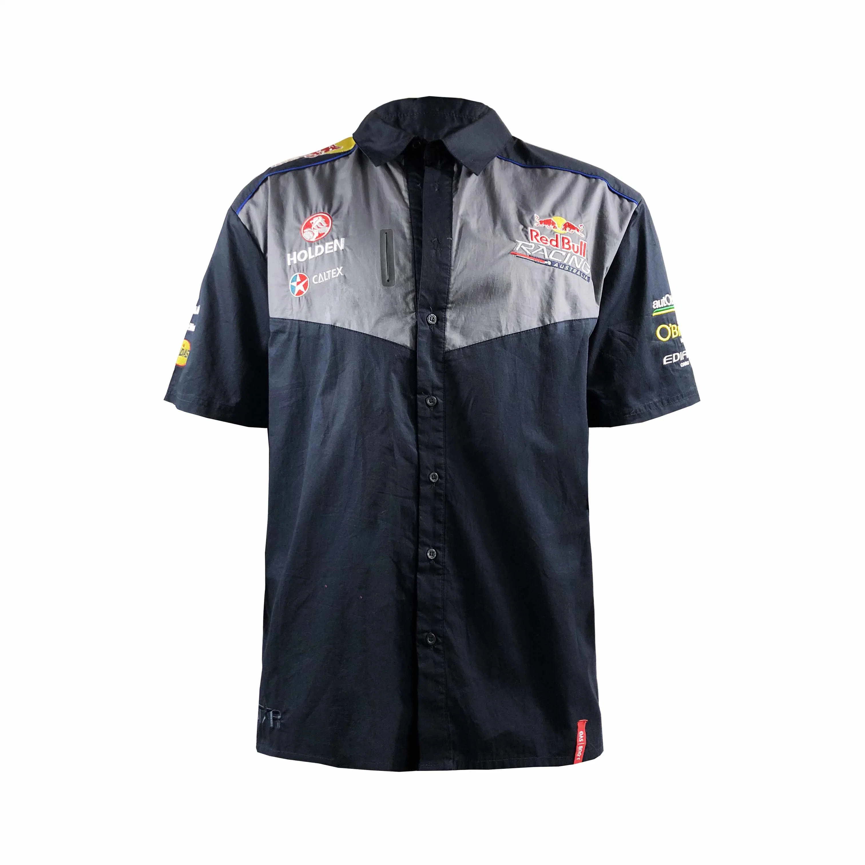 Custom Red Bull Team Wear Dry Fit Unisex Sports Promotion Sublimation Shirt