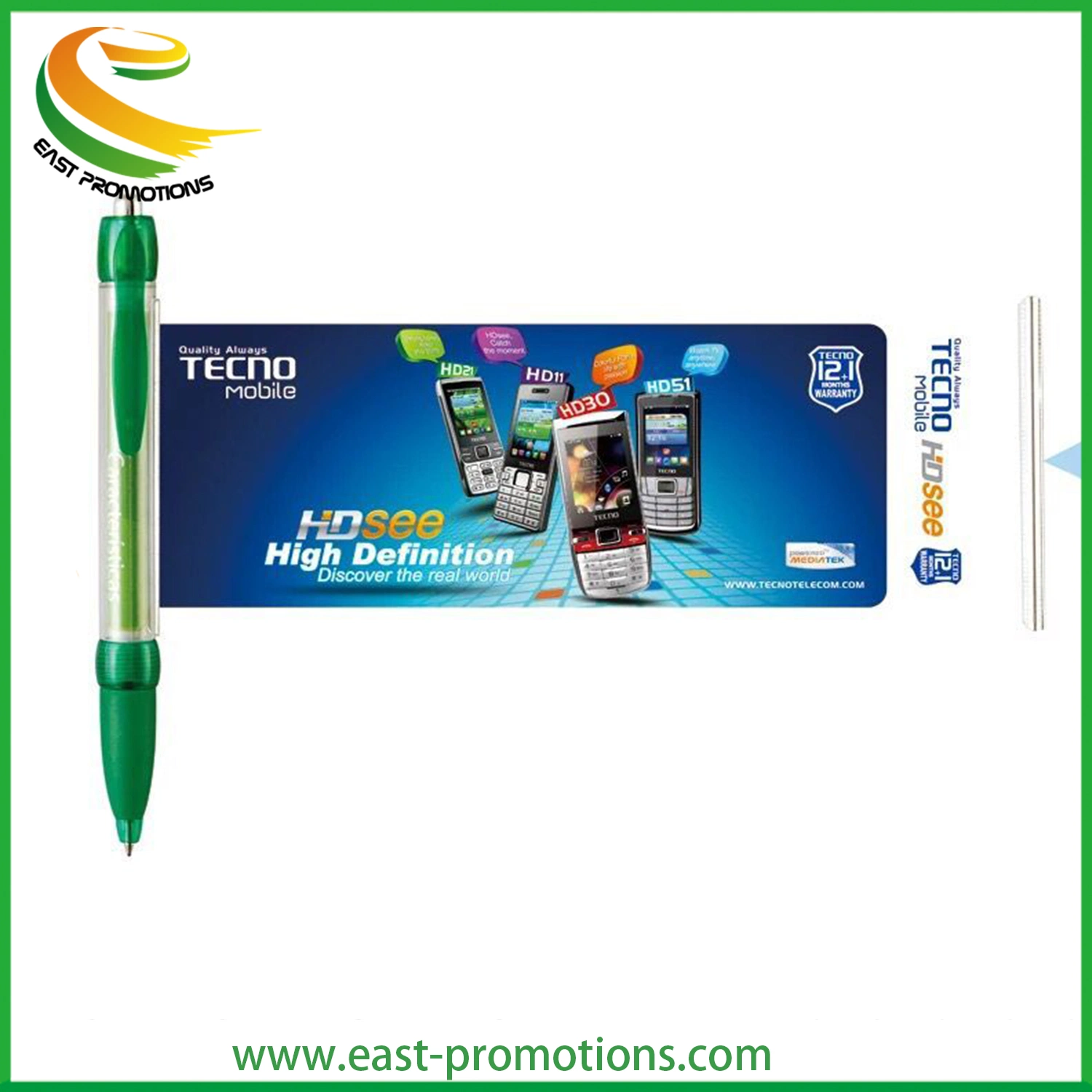 Manufacturer Supply Office Stationery Ball Point Pen with Banner Printing