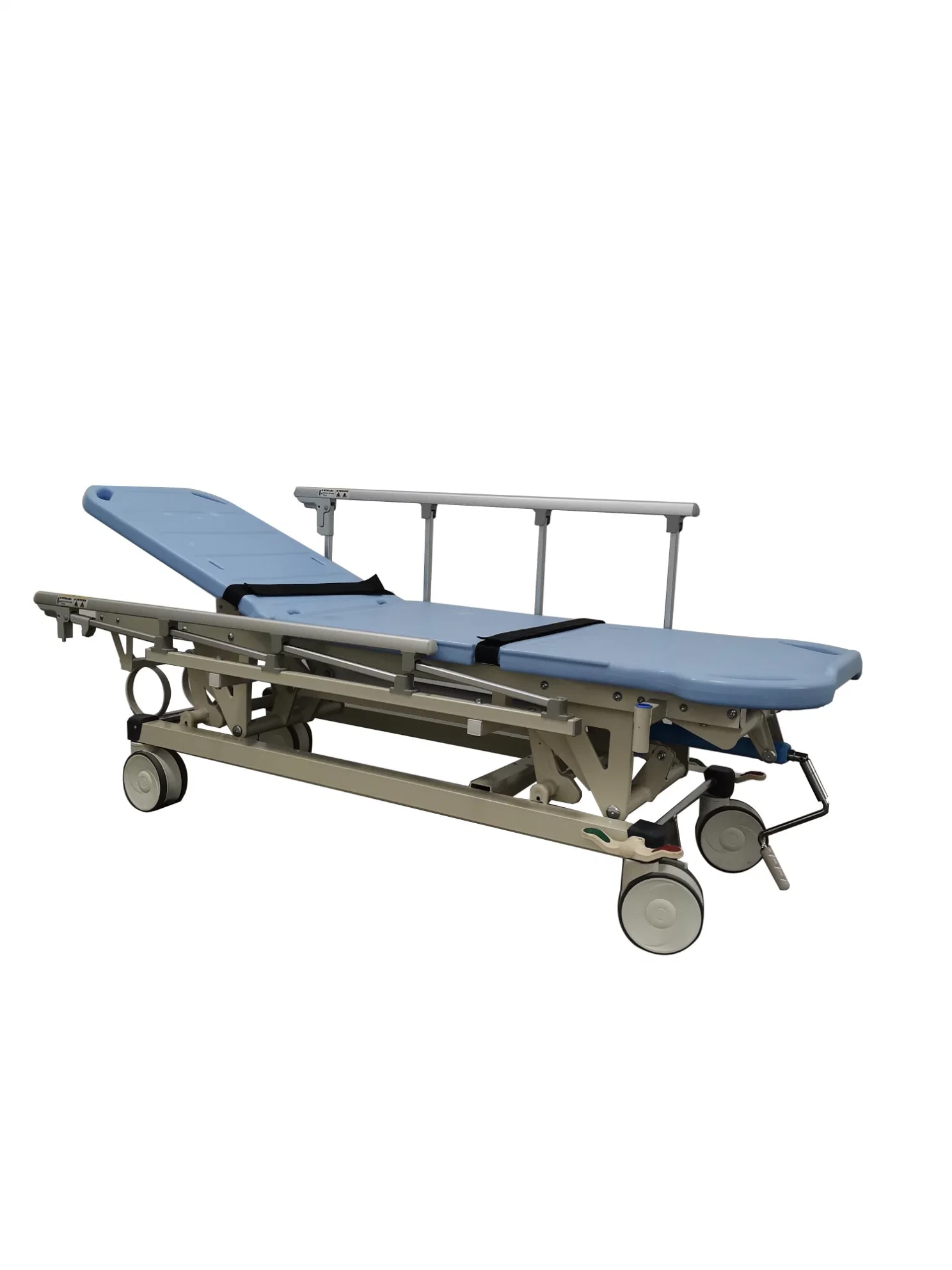 Mn-SD006 Medical CE&ISO Aluminum Alloy Side Rail Emergency Cart Medical Stretcher