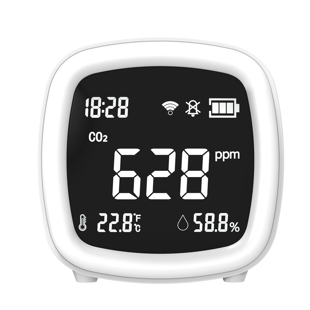 Portable CO2 Meter with Alarm Clock WiFi APP Function