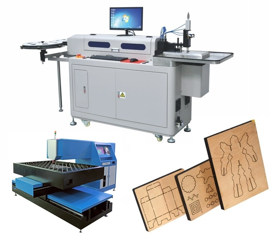 Flachstirn-Brett Laser-Schneidemaschine Stanzen Falten Sperrholz Stanzformherstellung