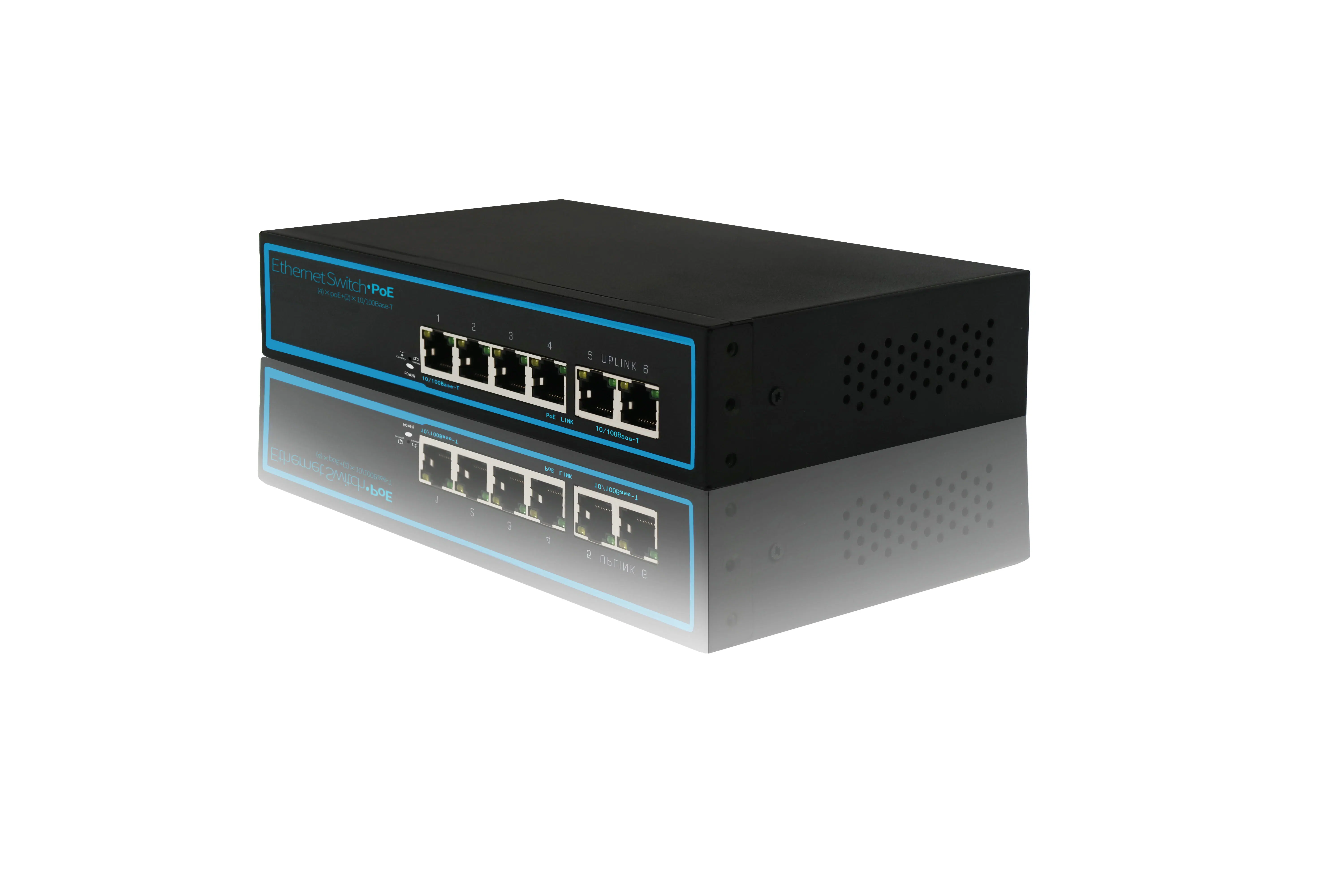 10/100Mbps 4+2 Port 75W Poe Switch (Built-in Power Supply)