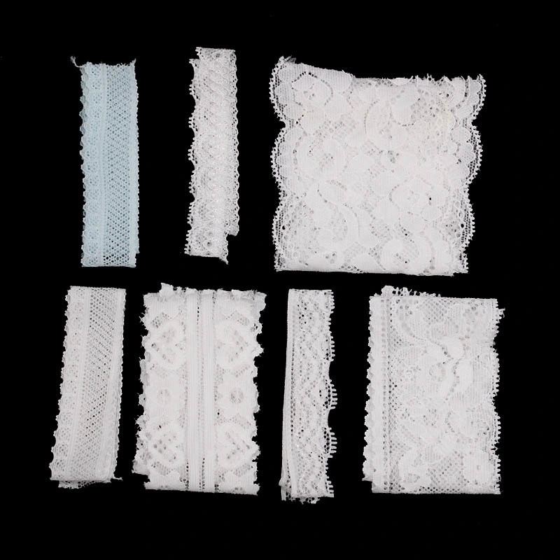 3cm/6cm/8cm/18cm Width 10 Colors in Stock Elastic Band Lace Trim Hollow Flower Ribbon for Underwear