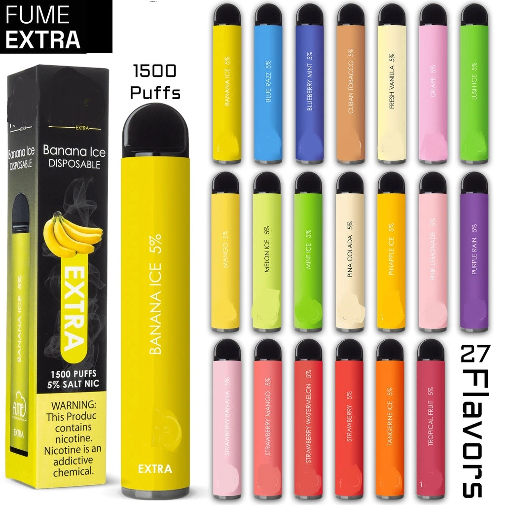Disposable Vape Pen 1500 Puffs Pre-Filled Pods Cartridge Smoking Vaporizer