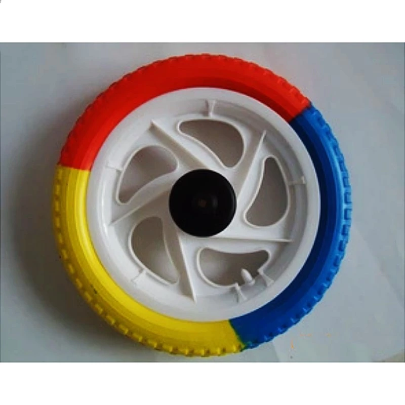 Heavy Duty Solid Rubber Polyurethane Foaming Flat Free PU Foam Bike Wheels