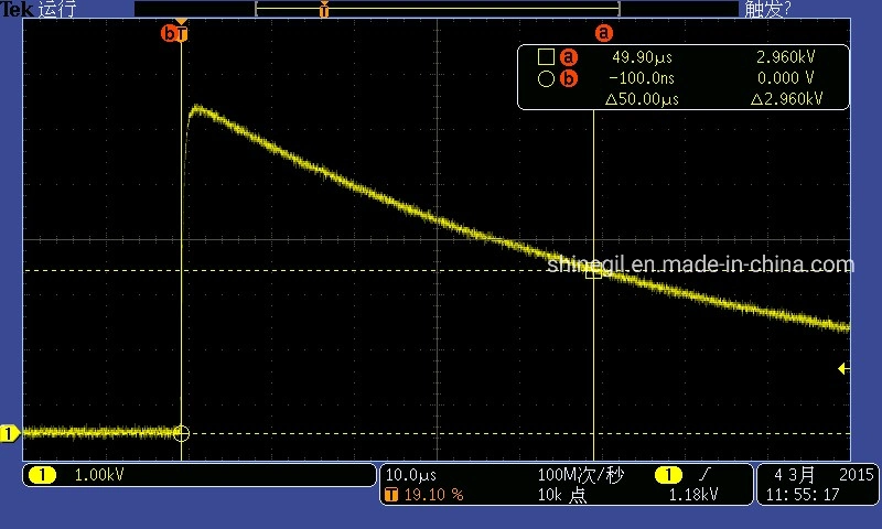 IEC 60060 1.2/50 transitorios de alta tensión Tester para aparatos domésticos, las pruebas de seguridad