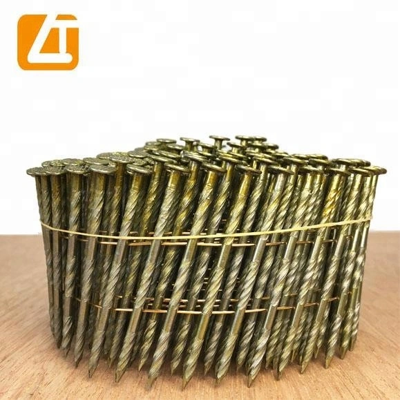 15 Degree 2 ''x. 099'' Pneumatic Galvanized Pallet Roofing Common Coil Nails/Clavo