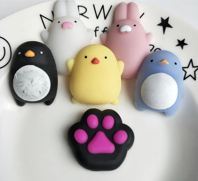 Tier Sensorische Autismus Fidget Spielzeug Jumbo Katze Spielzeug Squishy Mochi Werbeartikel Cartoon Stress Relief Mochi Squishy