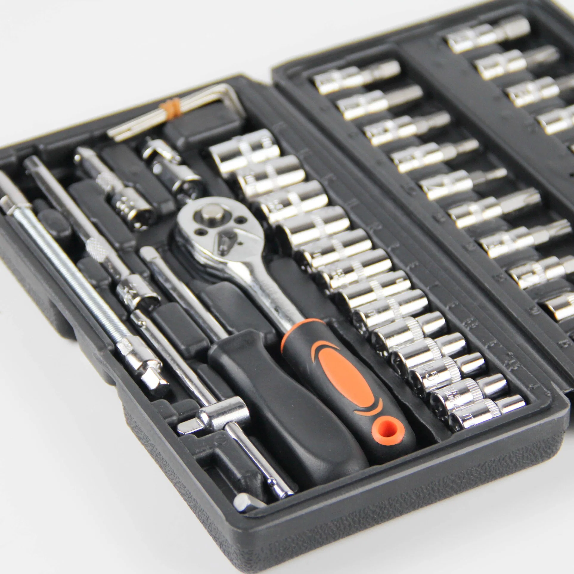 46PCS Auto Tools Auto Repair Set Wrench Socket Long Hand Tool Set