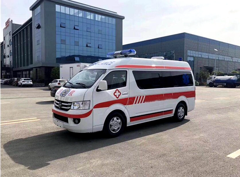 Ambulance de surveillance en unité de soins intensifs Isuzu 4X4 mobile, moteur diesel, ambulance à pression négative en stock