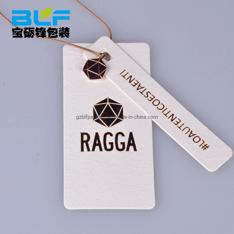 Delicate Folded Garment Name Hang Tag (BLF-T081)