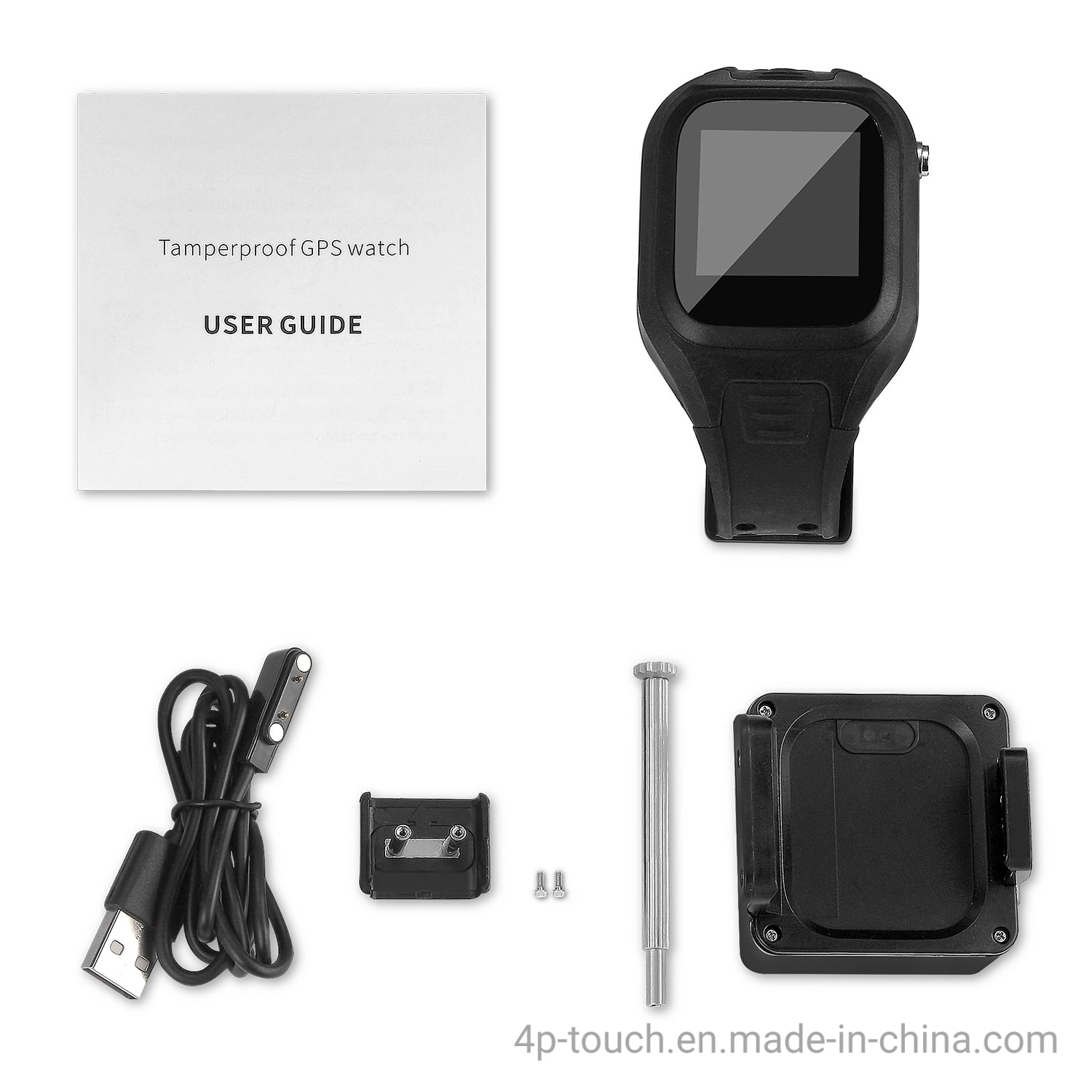 IP67 Waterproof 4G Heart rate Detection Tamper-Proof GPS Watch Tracker with Body Temperature Sensor T30