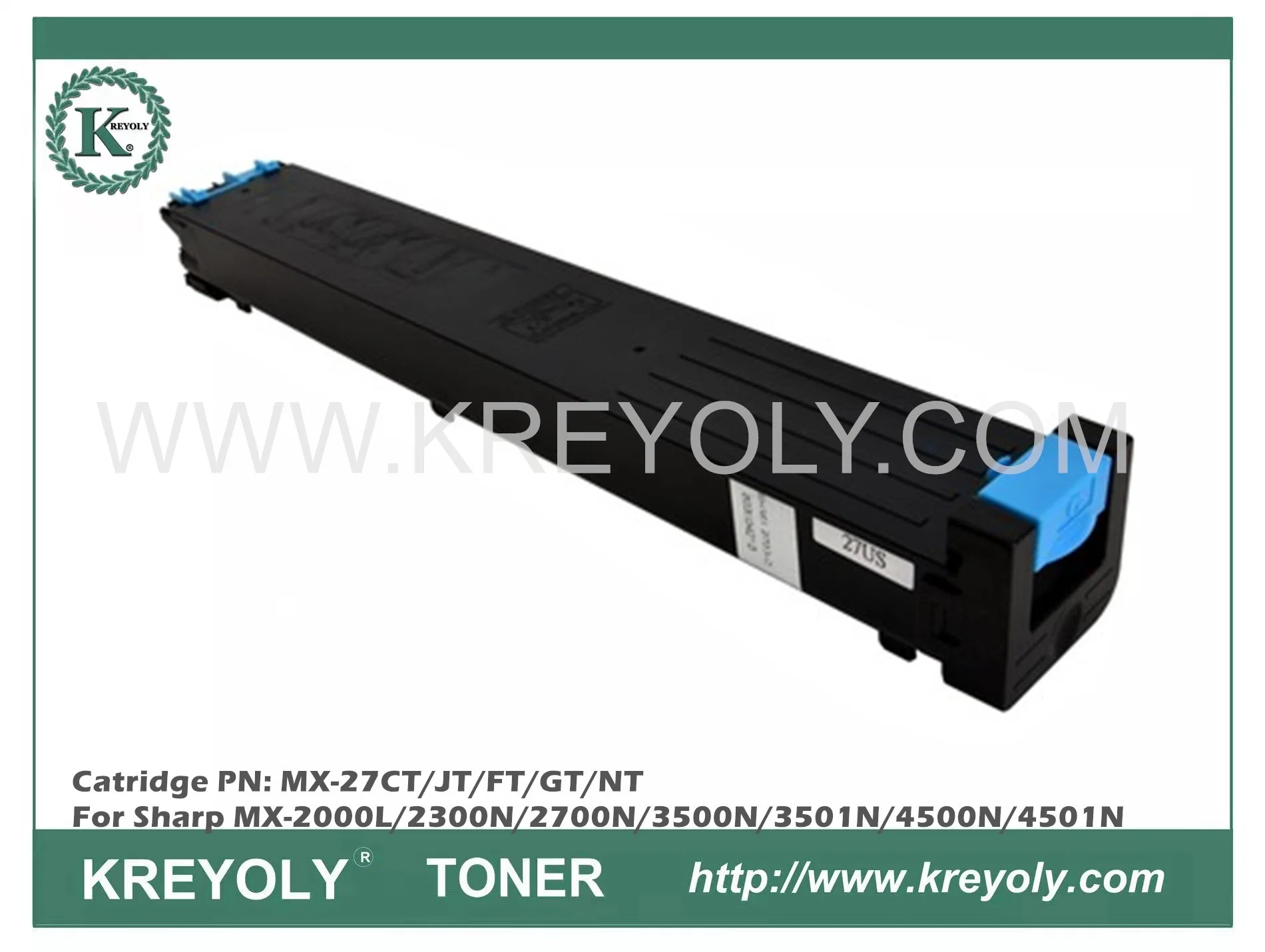 TONER POUR COPIEUR MX-27CT/JT/FT/GT/NT POUR SHARP MX-2000L/2300N/2700N/3500N/3501N/4500N/4501N