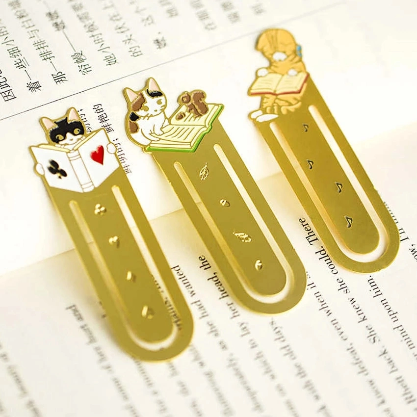 Custom Souvenir Metal Bookmark Etching Laser Cut Printing Bookmark Gift