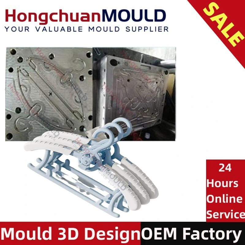 Customize Plastic Injection Mould for ABS PS Plastic Notched Clothes Hanger