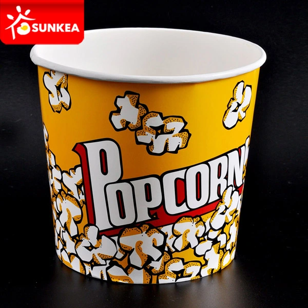 Custom Printed Paper Popcorn Pail