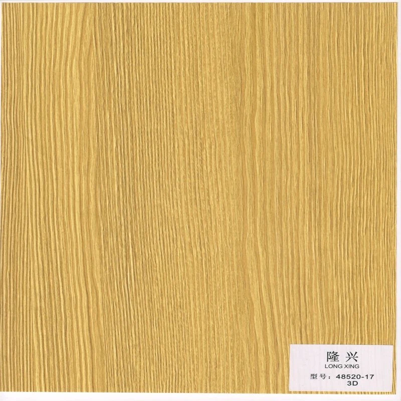 Polyurethane Resin (PU) Coated Decorative Printing Paper for Wood Panel Facing Decoration