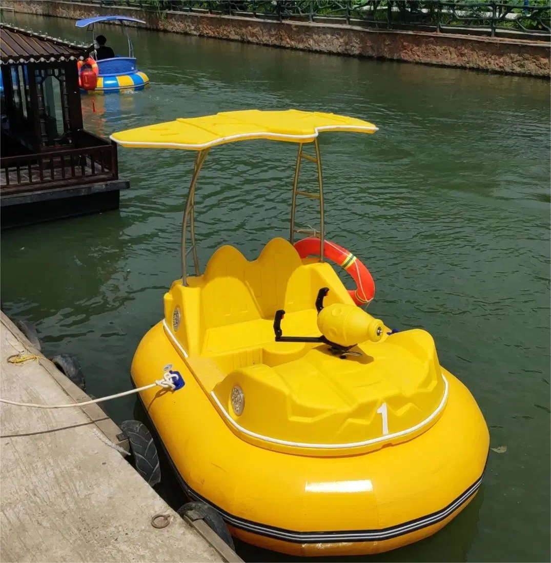 Commercial Custom Amusement Car Shape Inflatable Battery Powered Bumper Boat for Kids Adults