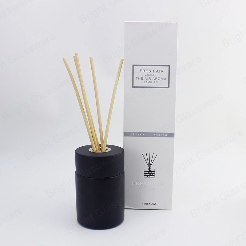 Home Duft 150ml Black Aroma Diffuser Glasflasche mit Verpackung Feld