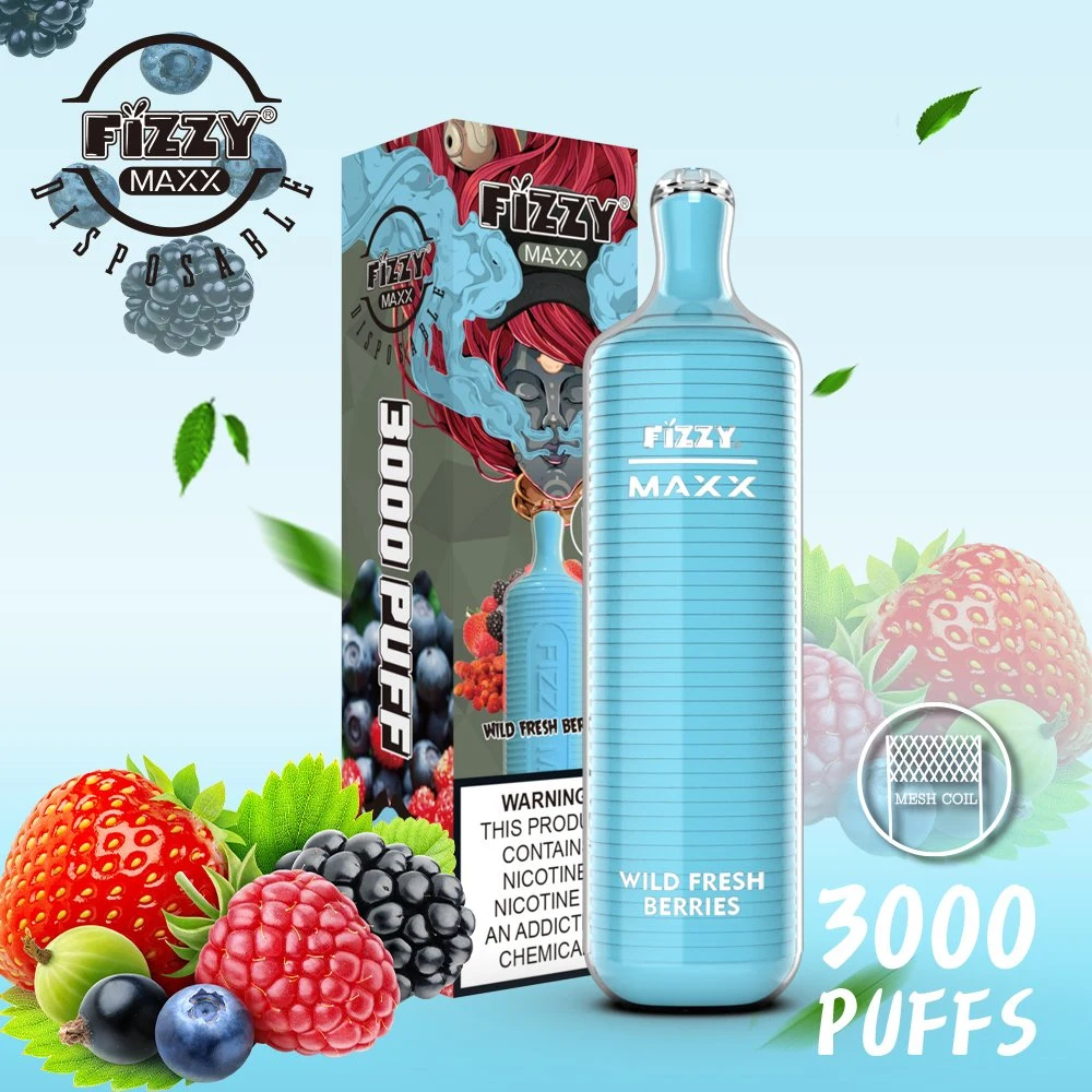 Espumoso Maxx 3000 Puff Personalizar Vape desechables bobina de malla de Cigarrillo Electrónico Desechable