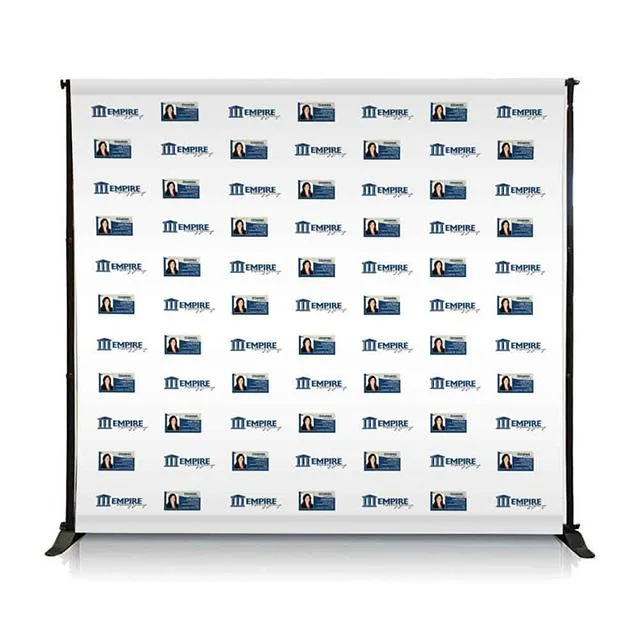 Telescopic Advertising Backdrop Promotion Fabric Large Format Display Stand