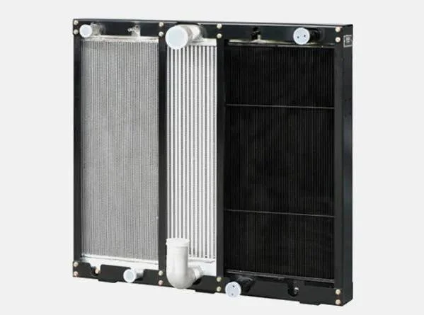 Radiateur pour bus hybride essence-électrique.