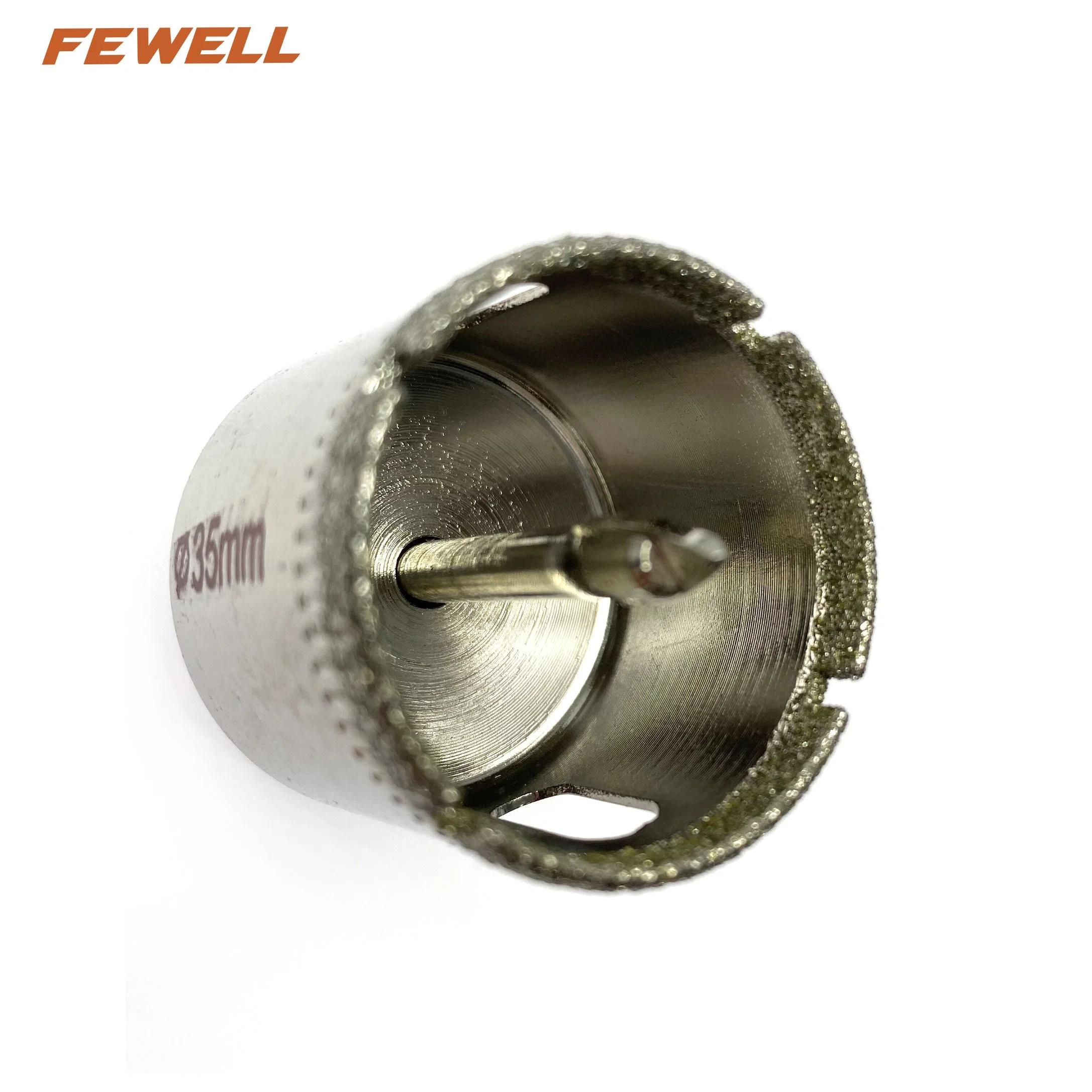 Electroplated Diamond Positioning Core Drill Bits Glass Hole Saw 35mm for Marble Granite Tiles