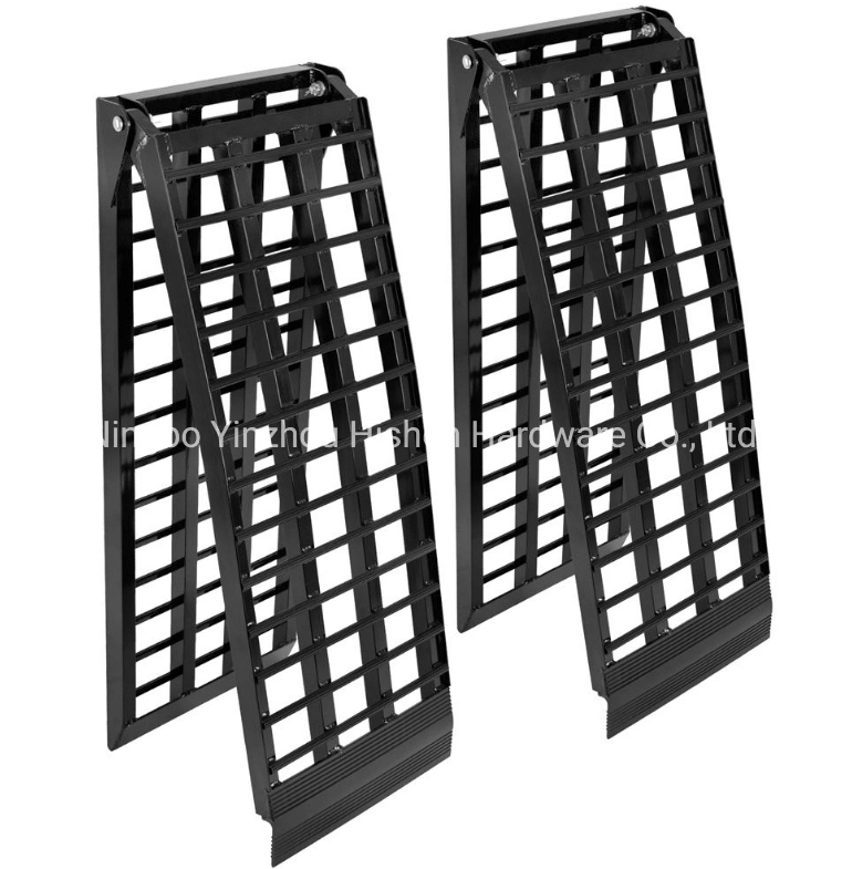 Aluminum Extra-Wide 4-Beam Arched Dual Runner Folding ATV Ramps