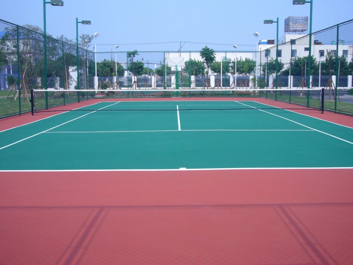 Silicon PU Elastic Layer Qt Courts Sports Surface Flooring Athletic Running Track