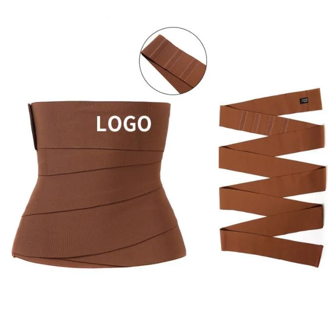 Custom Logo Latex Waist Wrap Slimming Trainer Belt for Tummy Control