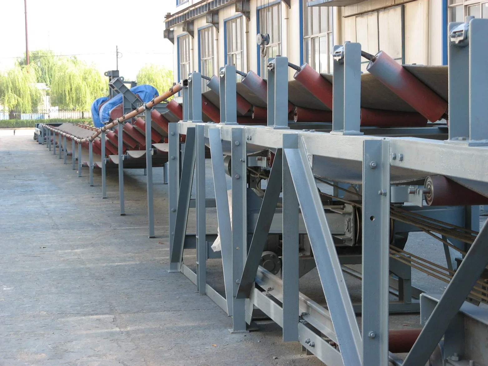 Mineração Industrial de Carvão Geral correia transportadora de rolete fixo para Carvão Cimento Aço Química Metalurgia Minas Port Dock Power Plant