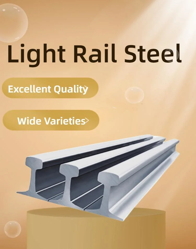 Cheap rail lourd 38kg/M 43kg/M 50kg/M 60kg/m Crane Rail Voie de chemin de fer en acier