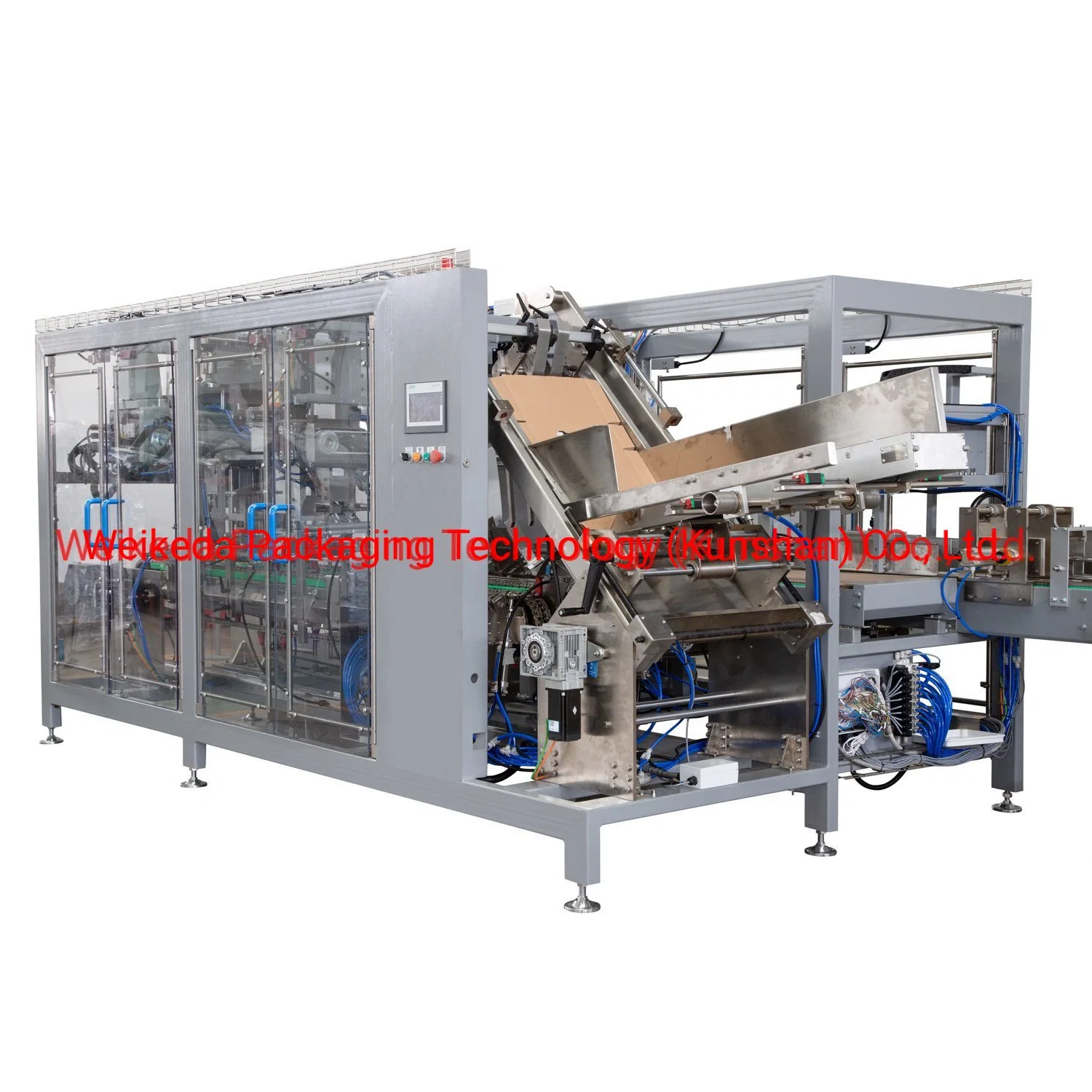 Top Load Wrapping Around Case Packer Machine Carton Former Carton Packing Machine with Hot Melt Glue