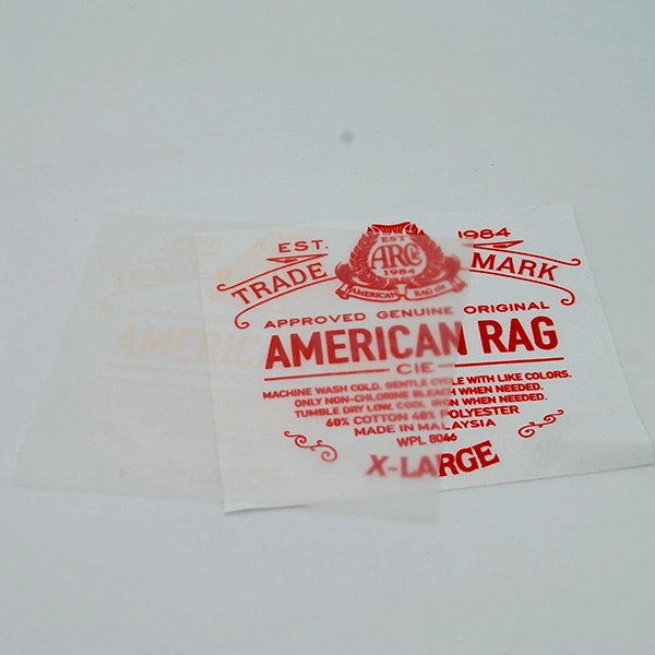 Clothes Size Label Garment Heat Transfer Size Tags