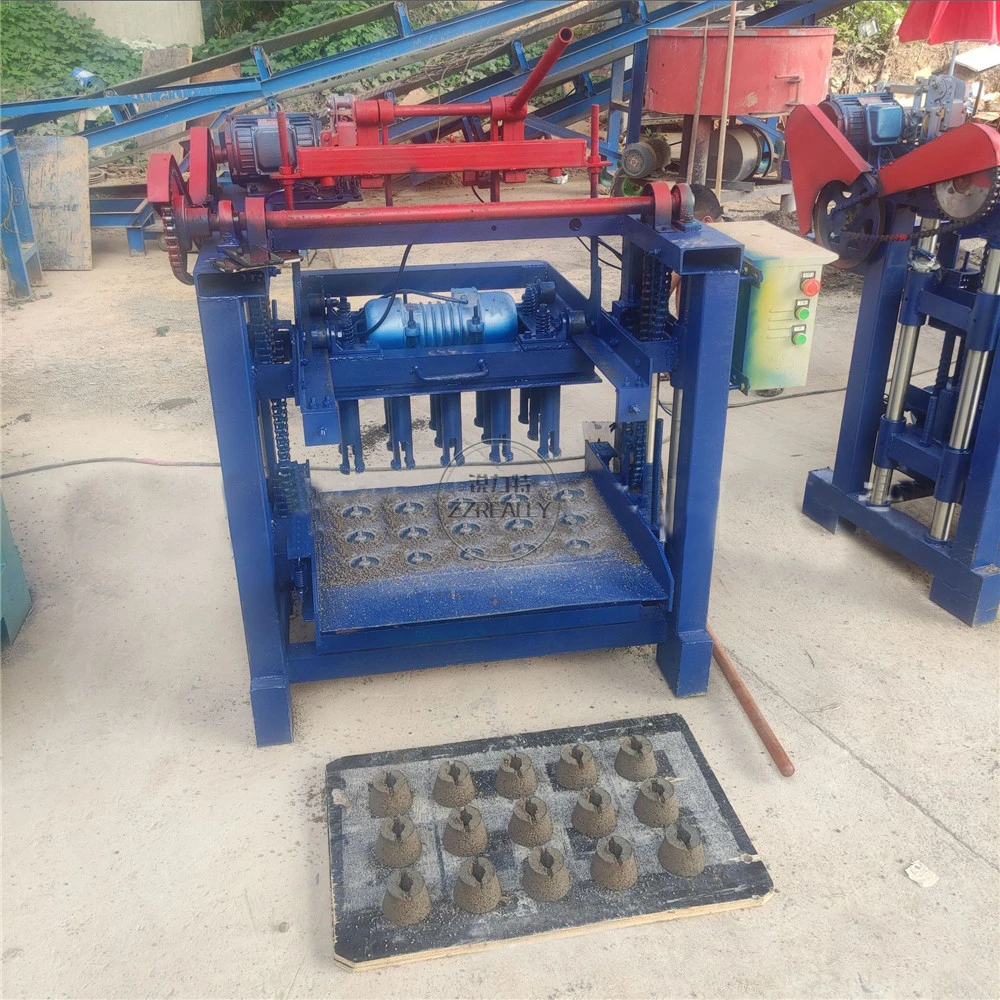 Construction Machine Automatic Concrete Cement Clay Fly Ash Sand Hollow Paving Stone Brick and Block Making Machine in Stock