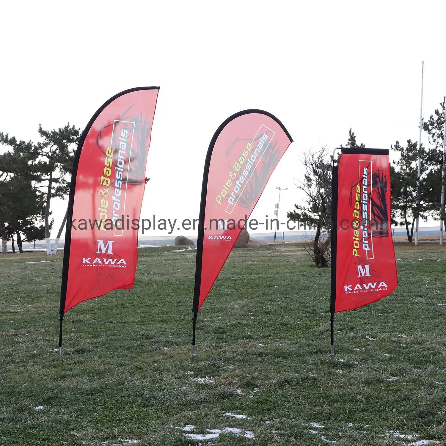 110g Polyester Flying Banners Teardrop Beach Flag Feather Flag Outdoor Promotional Business Advertising