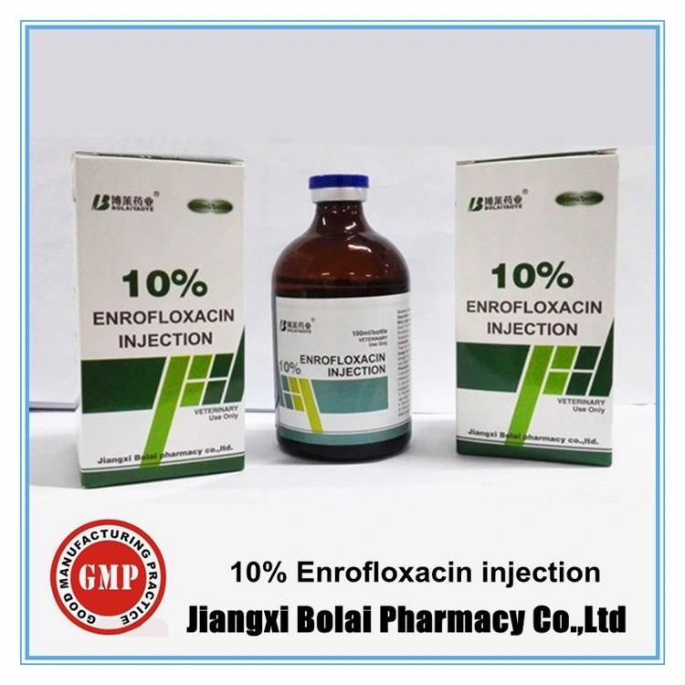 Injection vétérinaire Enrofloxacine injection médicaments antibactériens