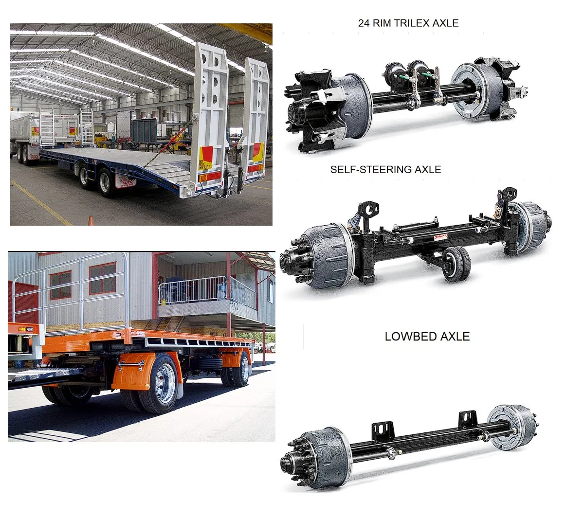 Trailer Axle/Air Suspenstion / Trailer Part 10t/12t/13t/14t/18t/20t Ton Germany/ Mercedes-Benz/ Man /Volvo/Renault /Scania/Daf /Iveco/Daf/Saf/Tanker/BPW/Isuzu