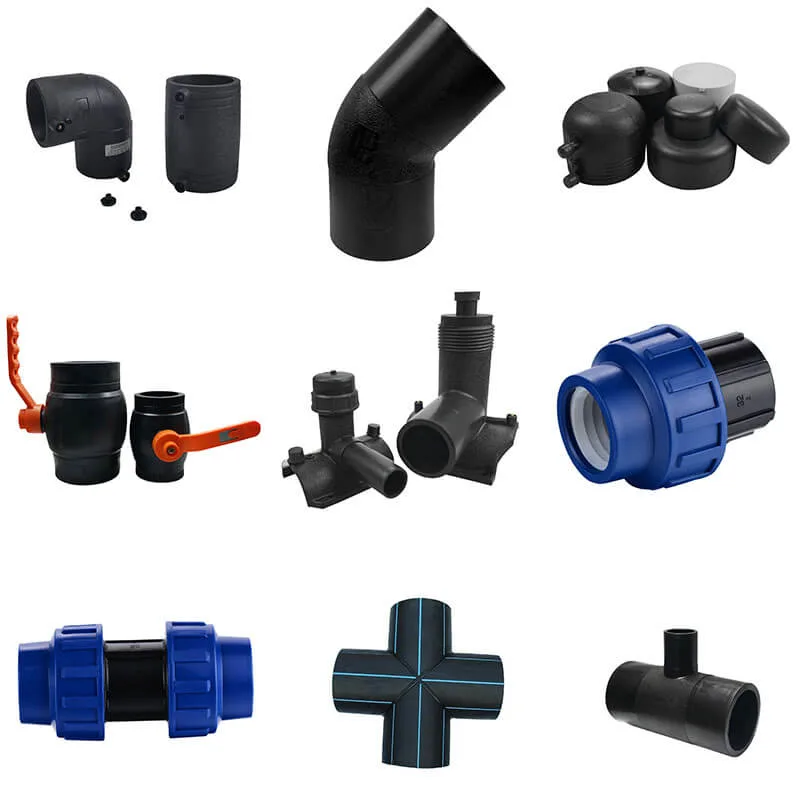 High Pressure Poly Pipe Fittings Polyethylene Pipe and Fittings Poly Pipe Elbow Connector