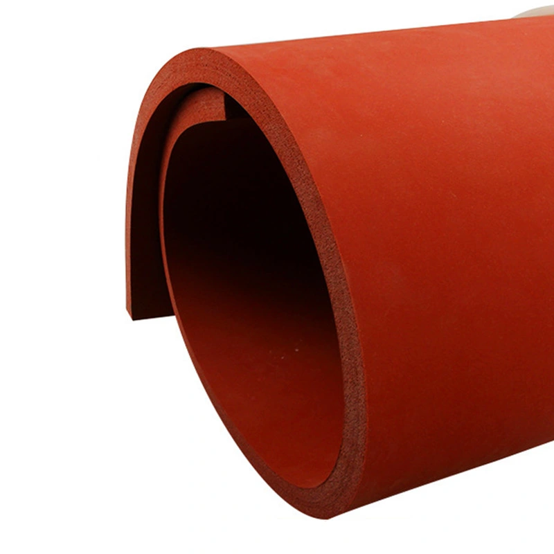 High Flexibility Red 2-50mm Sponge Rubber Sheet Silicone Foam Rubber Mat