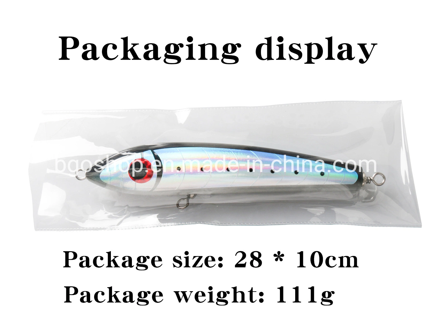 5 Colors 23cm/90g 3D Eyes Solid Wood Bait Treble Hooks Tuna Fishlure Wooden Pencil Fishing Lure