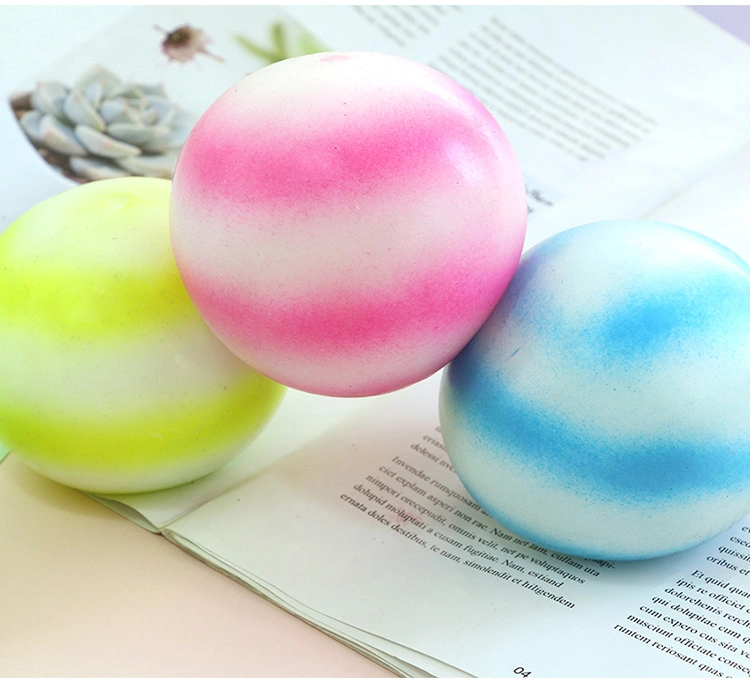 Mieux vendre Soft Cheap 6cm boules colorées Stress élastiques de bonbons